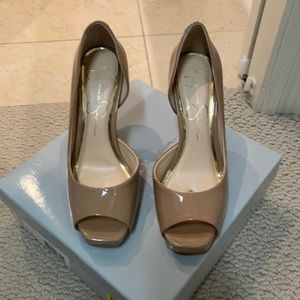 Jessica Simpson Josette patent nude heels